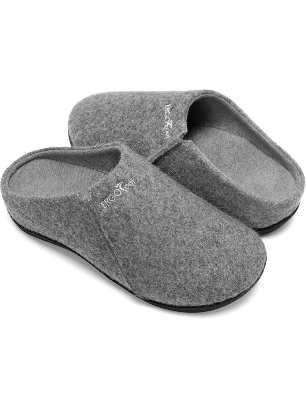 Cozy Wool Felt Slippers with Arch Support for Men & Women | Comfortable Indoor